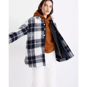 Madewell | Blue Collection Plaid Walton Wool Blend Shirt-Jacket